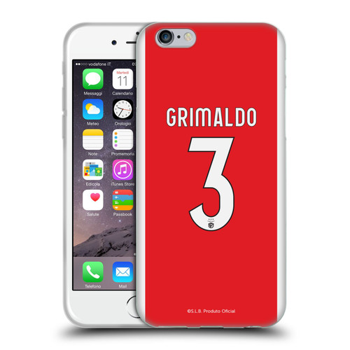 S.L. Benfica 2021/22 Players Home Kit Álex Grimaldo Soft Gel Case for Apple iPhone 6 / iPhone 6s