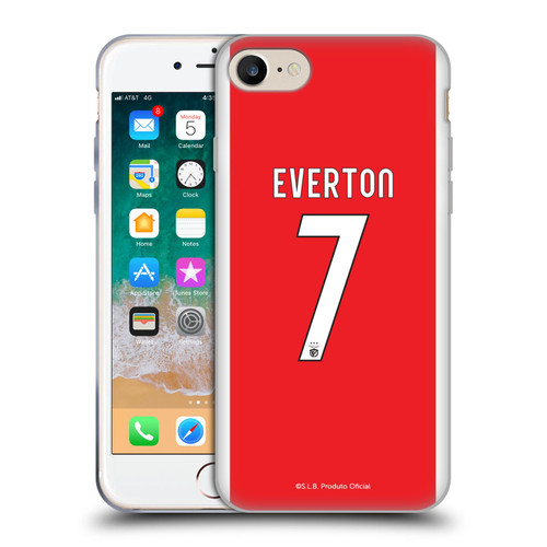 S.L. Benfica 2021/22 Players Home Kit Everton Soares Soft Gel Case for Apple iPhone 7 / 8 / SE 2020 & 2022