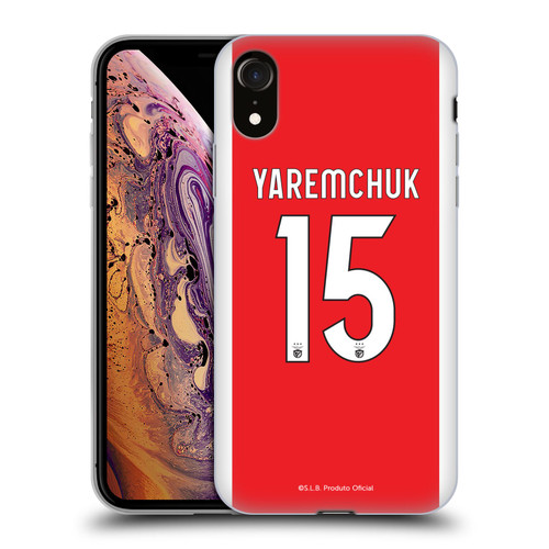 S.L. Benfica 2021/22 Players Home Kit Roman Yaremchuk Soft Gel Case for Apple iPhone XR