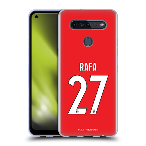 S.L. Benfica 2021/22 Players Home Kit Rafa Silva Soft Gel Case for LG K51S