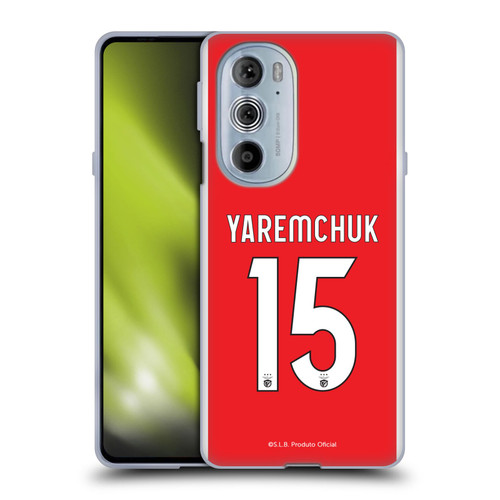 S.L. Benfica 2021/22 Players Home Kit Roman Yaremchuk Soft Gel Case for Motorola Edge X30