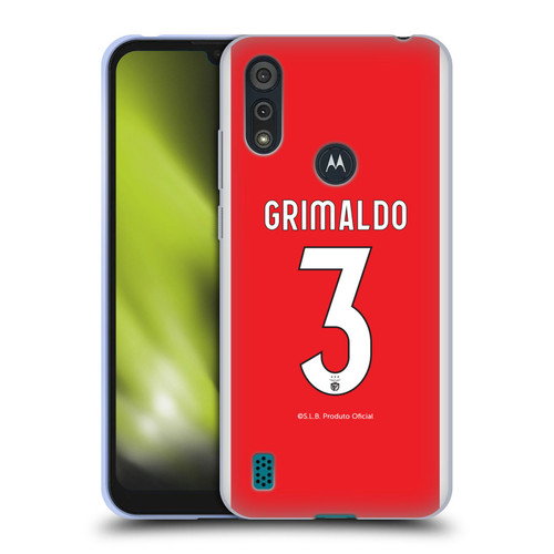 S.L. Benfica 2021/22 Players Home Kit Álex Grimaldo Soft Gel Case for Motorola Moto E6s (2020)