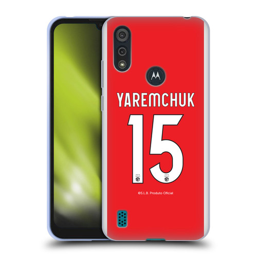 S.L. Benfica 2021/22 Players Home Kit Roman Yaremchuk Soft Gel Case for Motorola Moto E6s (2020)