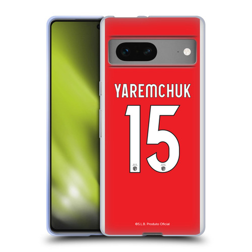 S.L. Benfica 2021/22 Players Home Kit Roman Yaremchuk Soft Gel Case for Google Pixel 7