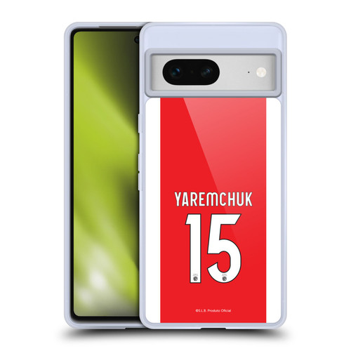 S.L. Benfica 2021/22 Players Home Kit Roman Yaremchuk Soft Gel Case for Google Pixel 7