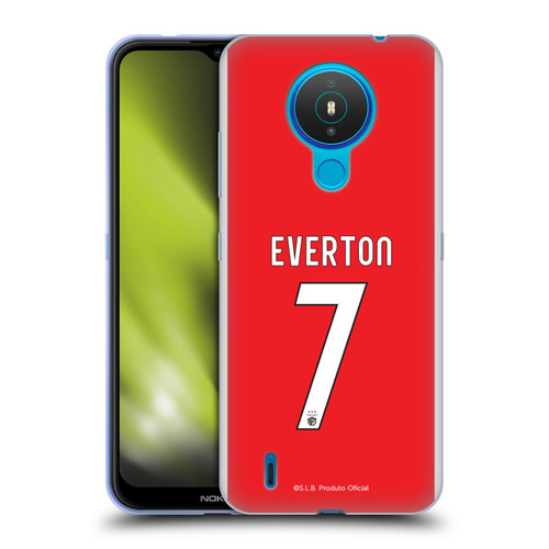 S.L. Benfica 2021/22 Players Home Kit Everton Soares Soft Gel Case for Nokia 1.4