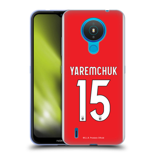 S.L. Benfica 2021/22 Players Home Kit Roman Yaremchuk Soft Gel Case for Nokia 1.4