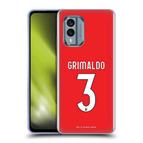 S.L. Benfica 2021/22 Players Home Kit Álex Grimaldo Soft Gel Case for Nokia X30