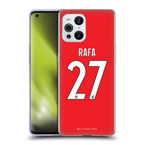 S.L. Benfica 2021/22 Players Home Kit Rafa Silva Soft Gel Case for OPPO Find X3 / Pro