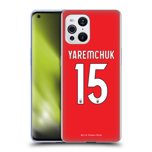 S.L. Benfica 2021/22 Players Home Kit Roman Yaremchuk Soft Gel Case for OPPO Find X3 / Pro