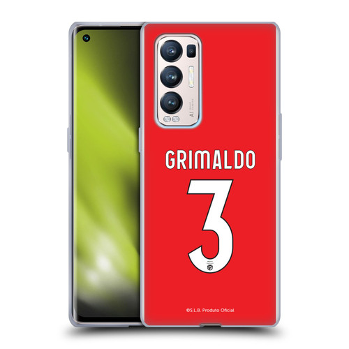 S.L. Benfica 2021/22 Players Home Kit Álex Grimaldo Soft Gel Case for OPPO Find X3 Neo / Reno5 Pro+ 5G