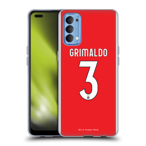 S.L. Benfica 2021/22 Players Home Kit Álex Grimaldo Soft Gel Case for OPPO Reno 4 5G