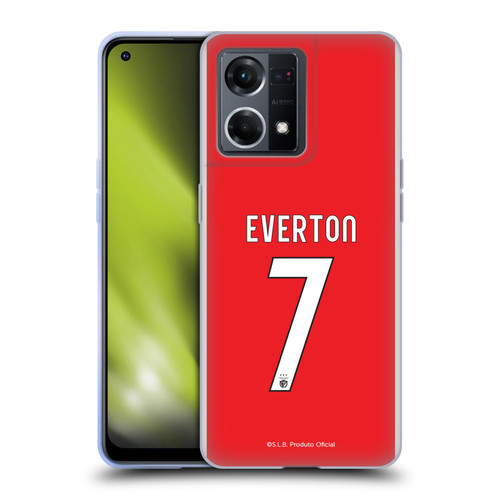 S.L. Benfica 2021/22 Players Home Kit Everton Soares Soft Gel Case for OPPO Reno8 4G
