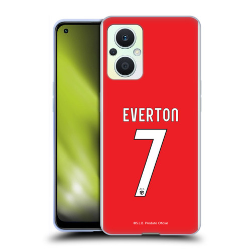 S.L. Benfica 2021/22 Players Home Kit Everton Soares Soft Gel Case for OPPO Reno8 Lite