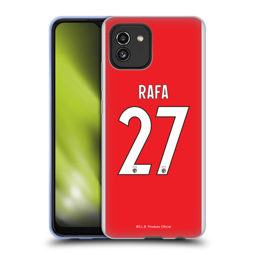 S.L. Benfica 2021/22 Players Home Kit Rafa Silva Soft Gel Case for Samsung Galaxy A03 (2021)