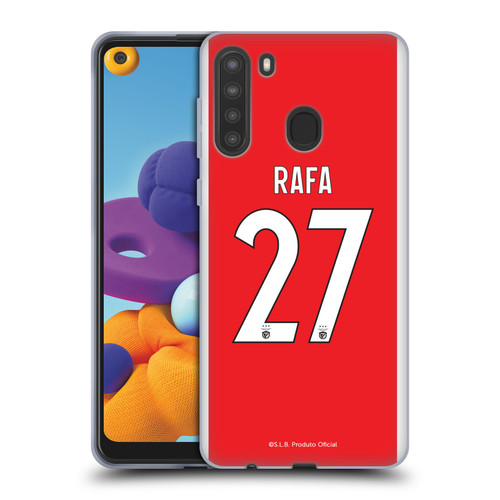 S.L. Benfica 2021/22 Players Home Kit Rafa Silva Soft Gel Case for Samsung Galaxy A21 (2020)