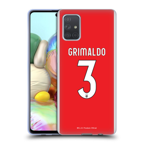 S.L. Benfica 2021/22 Players Home Kit Álex Grimaldo Soft Gel Case for Samsung Galaxy A71 (2019)