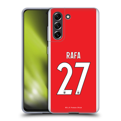 S.L. Benfica 2021/22 Players Home Kit Rafa Silva Soft Gel Case for Samsung Galaxy S21 FE 5G