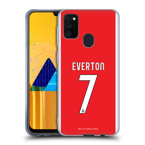 S.L. Benfica 2021/22 Players Home Kit Everton Soares Soft Gel Case for Samsung Galaxy M30s (2019)/M21 (2020)