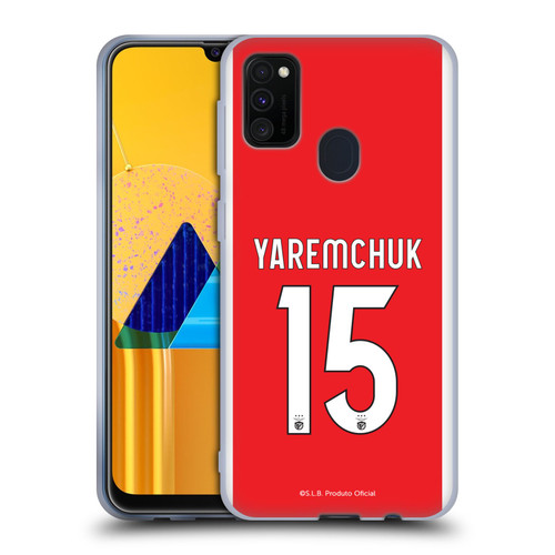 S.L. Benfica 2021/22 Players Home Kit Roman Yaremchuk Soft Gel Case for Samsung Galaxy M30s (2019)/M21 (2020)