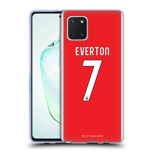 S.L. Benfica 2021/22 Players Home Kit Everton Soares Soft Gel Case for Samsung Galaxy Note10 Lite