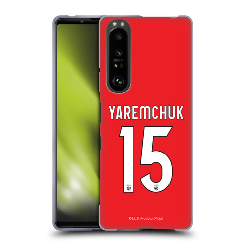 S.L. Benfica 2021/22 Players Home Kit Roman Yaremchuk Soft Gel Case for Sony Xperia 1 III