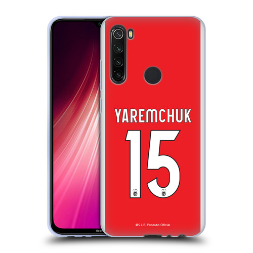 S.L. Benfica 2021/22 Players Home Kit Roman Yaremchuk Soft Gel Case for Xiaomi Redmi Note 8T