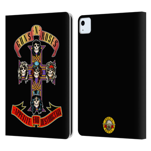 Guns N' Roses Key Art Appetite For Destruction Leather Book Wallet Case Cover For Apple iPad Air 11 2020/2022/2024