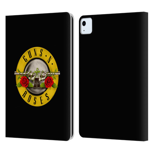 Guns N' Roses Key Art Bullet Logo Leather Book Wallet Case Cover For Apple iPad Air 2020 / 2022