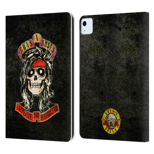 Guns N' Roses Vintage McKagan Leather Book Wallet Case Cover For Apple iPad Air 2020 / 2022
