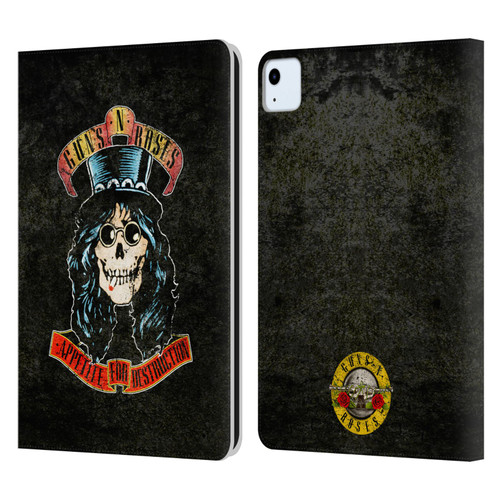 Guns N' Roses Vintage Slash Leather Book Wallet Case Cover For Apple iPad Air 11 2020/2022/2024