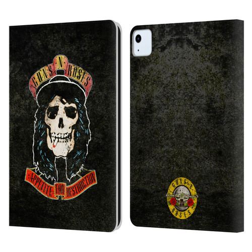 Guns N' Roses Vintage Stradlin Leather Book Wallet Case Cover For Apple iPad Air 2020 / 2022