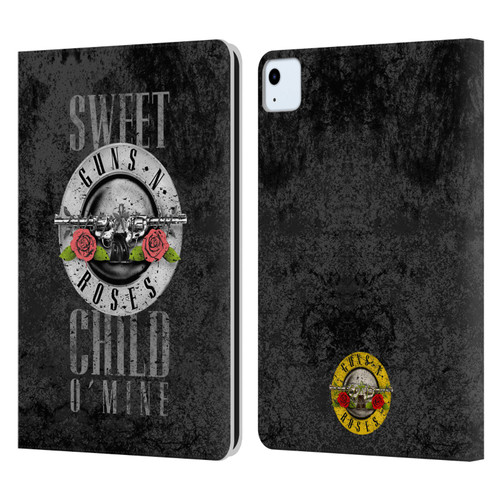 Guns N' Roses Vintage Sweet Child O' Mine Leather Book Wallet Case Cover For Apple iPad Air 2020 / 2022