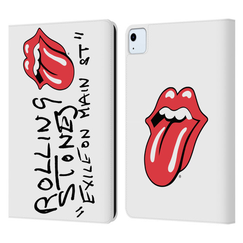 The Rolling Stones Albums Exile On Main St. Leather Book Wallet Case Cover For Apple iPad Air 2020 / 2022