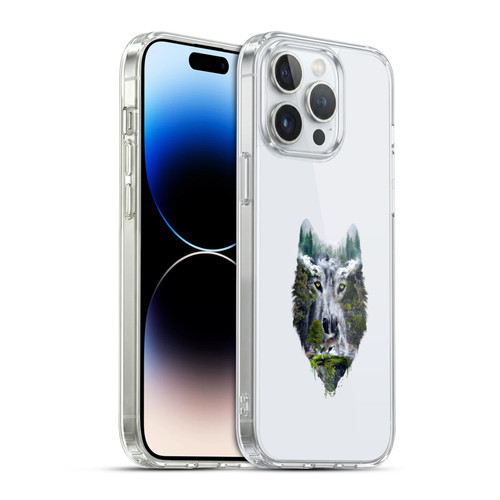 Riza Peker Animal Abstract Wolf Nature Soft Gel Case for Apple iPhone 14 Pro Max & MagSafe