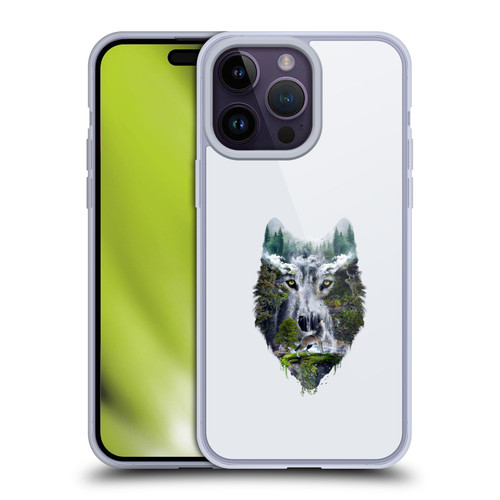 Riza Peker Animal Abstract Wolf Nature Soft Gel Case for Apple iPhone 14 Pro Max