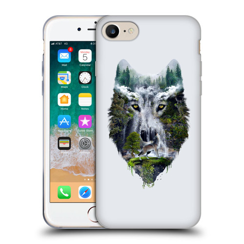 Riza Peker Animal Abstract Wolf Nature Soft Gel Case for Apple iPhone 7 / 8 / SE 2020 & 2022