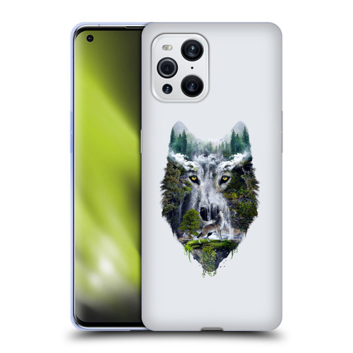 Riza Peker Animal Abstract Wolf Nature Soft Gel Case for OPPO Find X3 / Pro