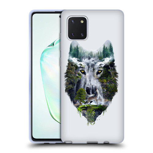 Riza Peker Animal Abstract Wolf Nature Soft Gel Case for Samsung Galaxy Note10 Lite