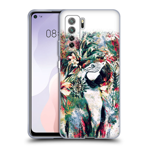 Riza Peker Animals Parrot Soft Gel Case for Huawei Nova 7 SE/P40 Lite 5G