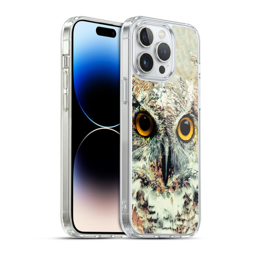 Riza Peker Animals Owl II Soft Gel Case for Apple iPhone 14 Pro Max