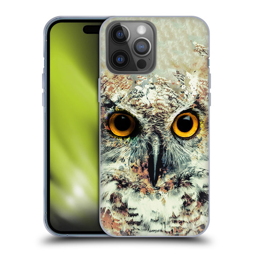 Riza Peker Animals Owl II Soft Gel Case for Apple iPhone 14 Pro Max