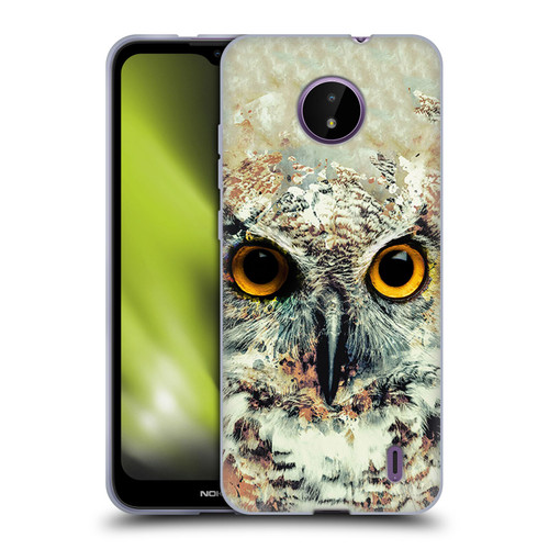 Riza Peker Animals Owl II Soft Gel Case for Nokia C10 / C20