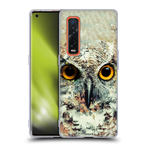 Riza Peker Animals Owl II Soft Gel Case for OPPO Find X2 Pro 5G