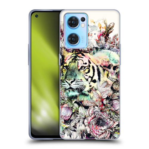 Riza Peker Animals Tiger Soft Gel Case for OPPO Reno7 5G / Find X5 Lite