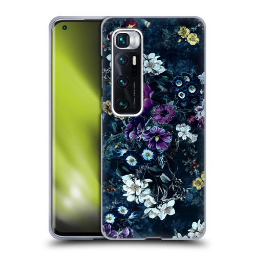 Riza Peker Night Floral Purple Flowers Soft Gel Case for Xiaomi Mi 10 Ultra 5G