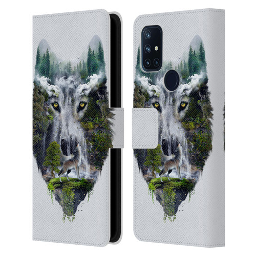 Riza Peker Animal Abstract Wolf Nature Leather Book Wallet Case Cover For OnePlus Nord N10 5G