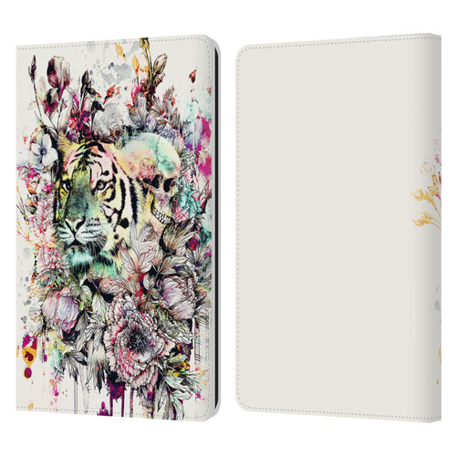 Riza Peker Animals Tiger Leather Book Wallet Case Cover For Amazon Kindle Paperwhite 1 / 2 / 3