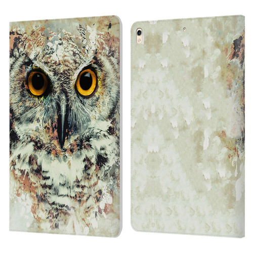 Riza Peker Animals Owl II Leather Book Wallet Case Cover For Apple iPad Pro 10.5 (2017)