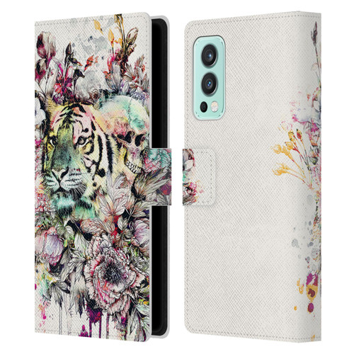 Riza Peker Animals Tiger Leather Book Wallet Case Cover For OnePlus Nord 2 5G